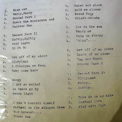 Unsere Musikstücke 1969